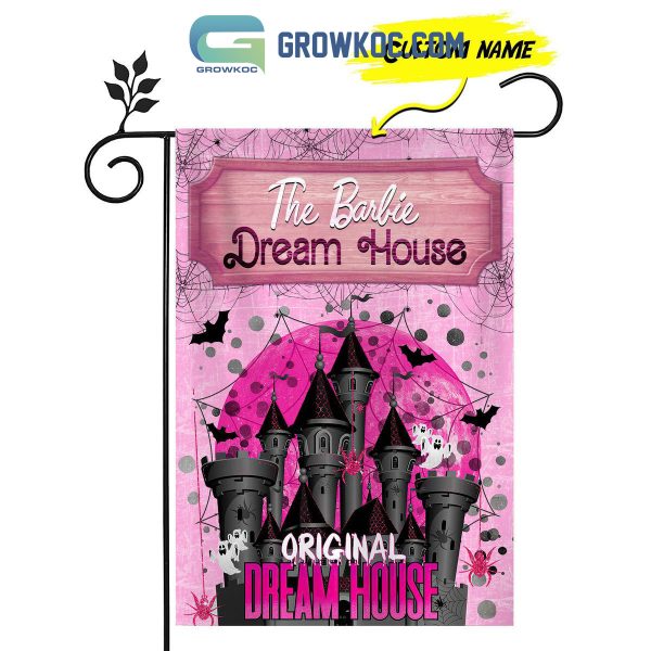 Original Dream House Halloween Nightmare Custom Name House Garden Flag