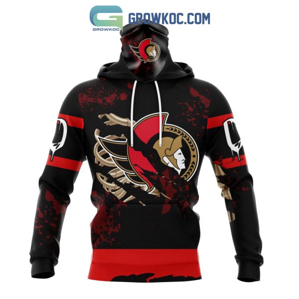 Ottawa Senators NHL Special Design Jersey With Your Ribs For Halloween Hoodie T Shirt