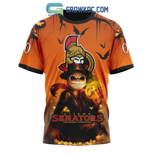 Ottawa Senators NHL Special Jack Skellington Halloween Concepts Hoodie T Shirt