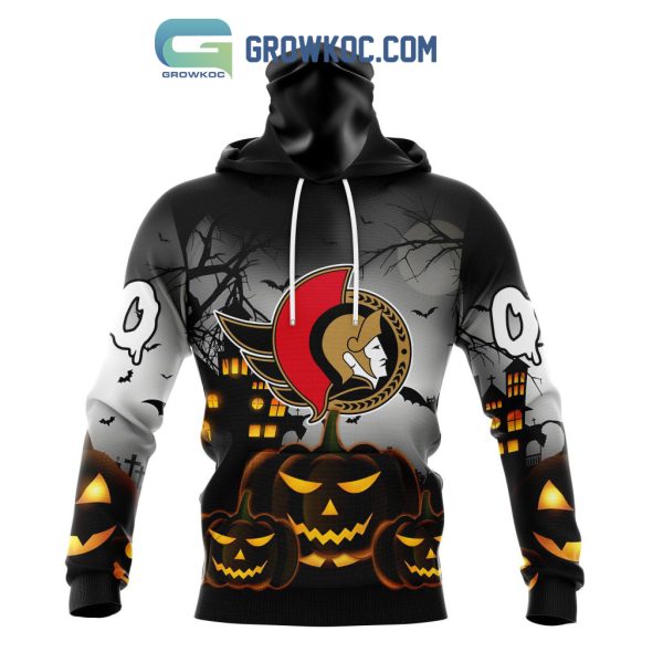 Ottawa Senators NHL Special Pumpkin Halloween Night Hoodie T Shirt