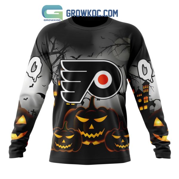 Philadelphia Flyers NHL Special Pumpkin Halloween Night Hoodie T Shirt