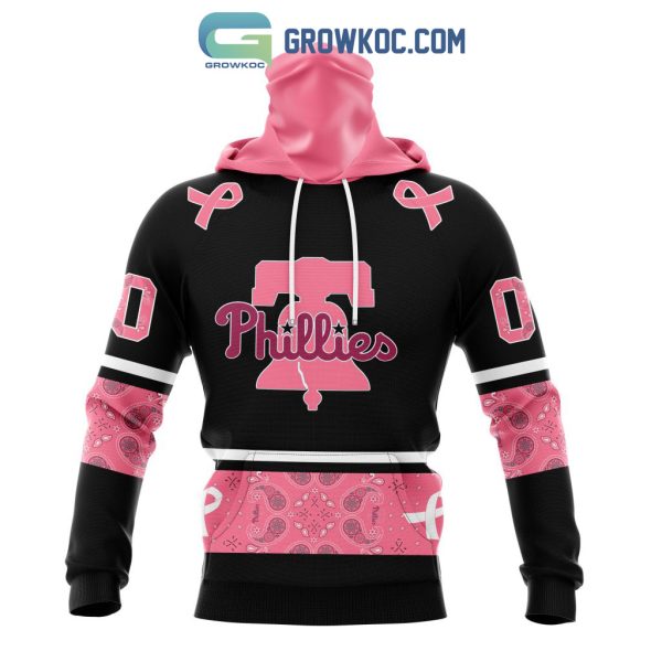 Philadelphia Phillies MLB In Classic Style With Paisley In October We Wear Pink Breast Cancer Hoodie T Shirt