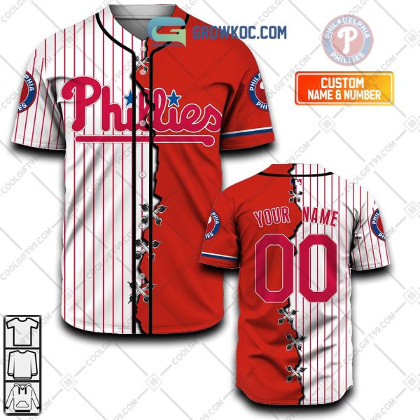 Philadelphia Phillies MLB Personalized Mix Baseball Jersey