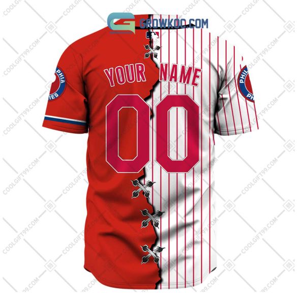 Philadelphia Phillies MLB Personalized Mix Baseball Jersey