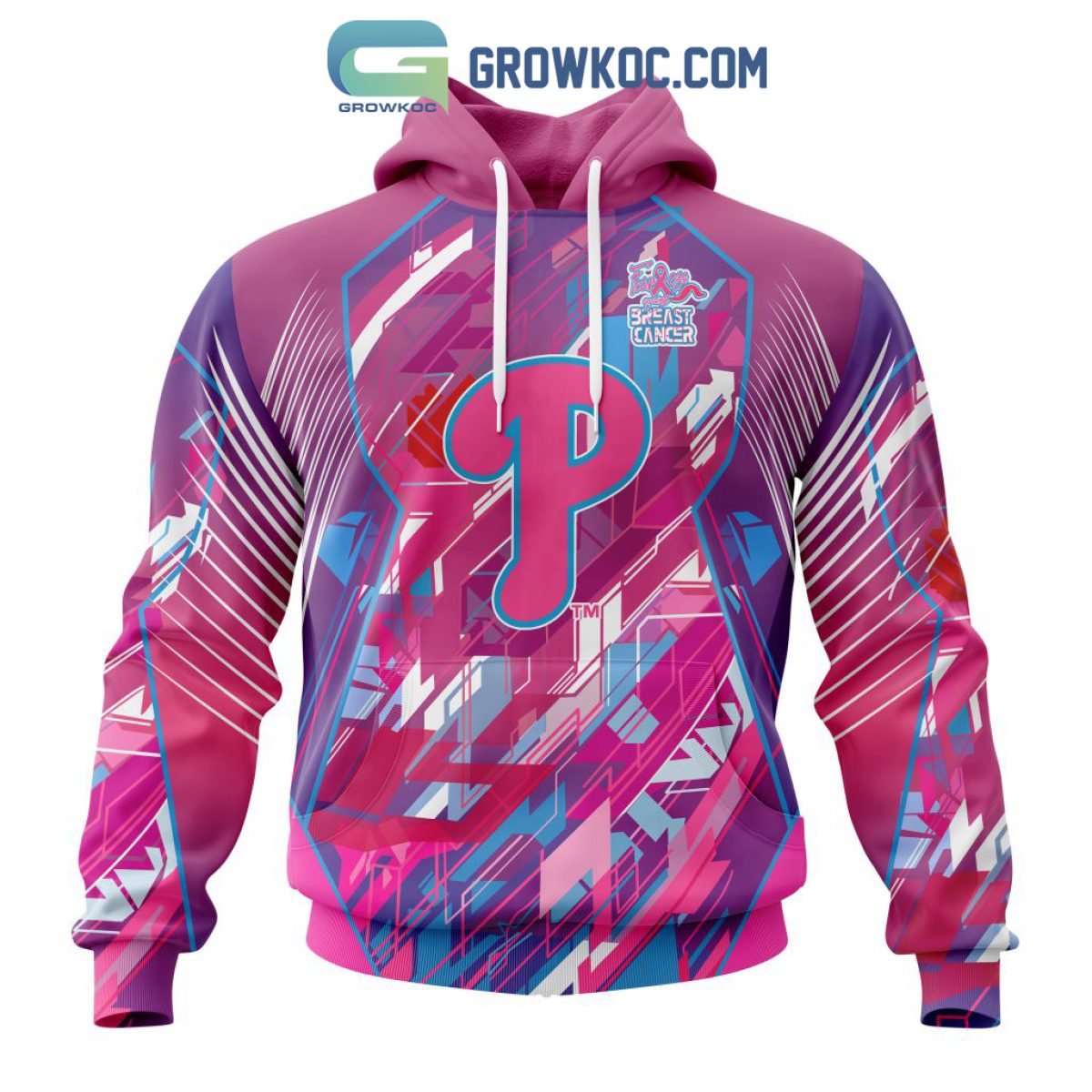 Philadelphia Phillies MLB In Classic Style With Paisley In October We Wear  Pink Breast Cancer Hoodie T Shirt - Growkoc