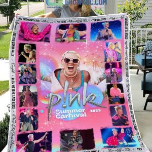 Pink Summer Carnival 2023 Blow Me One Last Kiss Fleece Blanket Quilt