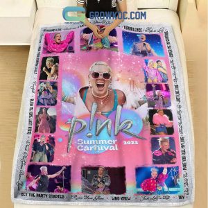 Pink Summer Carnival 2023 Blow Me One Last Kiss Fleece Blanket Quilt