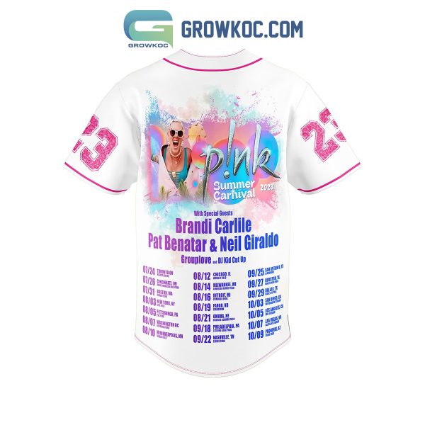 Pink Summer Carnival 2023 With Special Guests Brandi Carlile Baseball Jersey