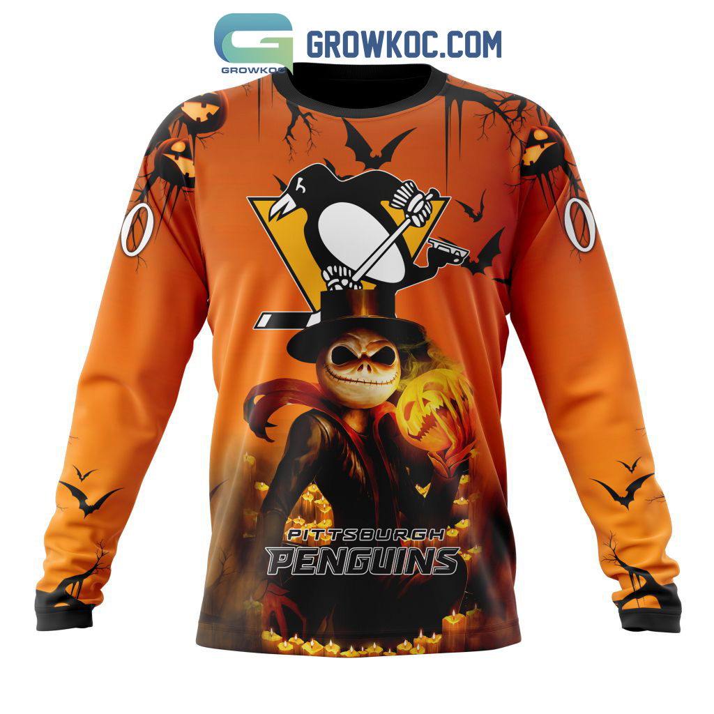 Pittsburgh Penguins NHL Special Jack Skellington Halloween Concepts Hoodie  T Shirt - Growkoc