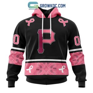 Pittsburgh Pirates MLB In Classic Style With Paisley In October We Wear Pink Breast Cancer Hoodie T Shirt