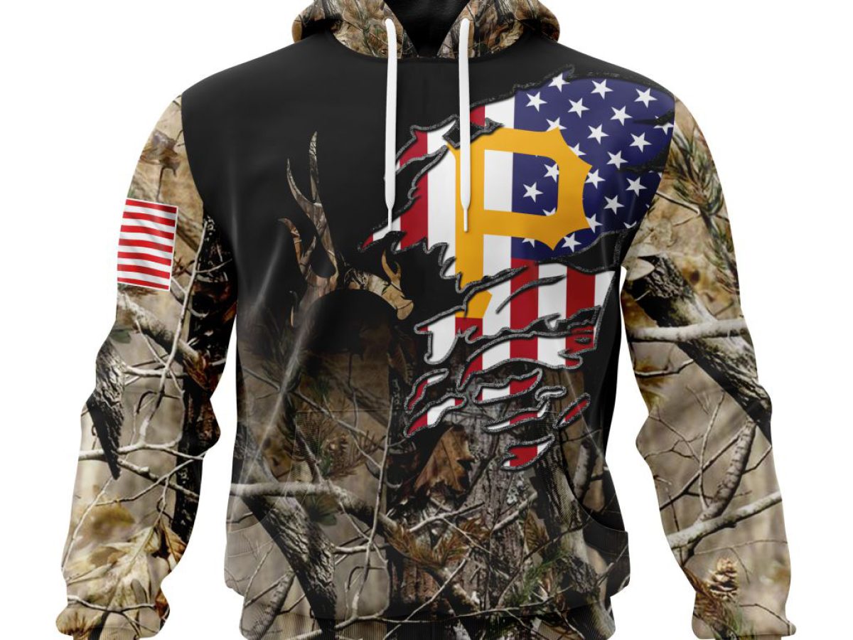 Pittsburgh Pirates Camouflage Team Sweater - Black