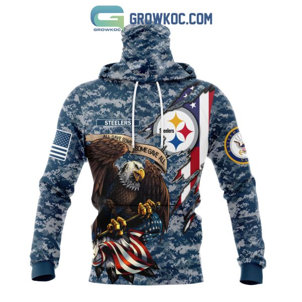 Pittsburgh Steelers NFL Honor US Navy Veterans All Gave Some Some Gave All Personalized Hoodie T Shirt