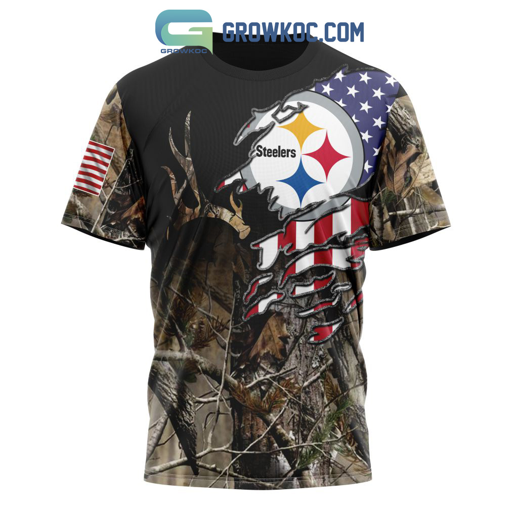 Pittsburgh Steelers Camoflage Pattern Personalized Polo Shirt - T-shirts  Low Price