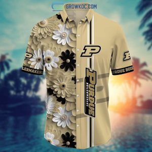 Purdue Boilermakers NCAA Flower Hawaiian Shirt