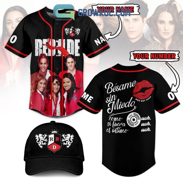 Rebelde Besame Sin Miedo EST 2004 Personalized Baseball Jersey