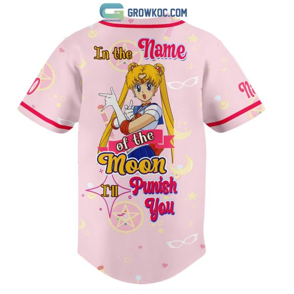 Sailor Moon In The Name Of The Moon I’ll Punish You Personalized Baseball Jersey