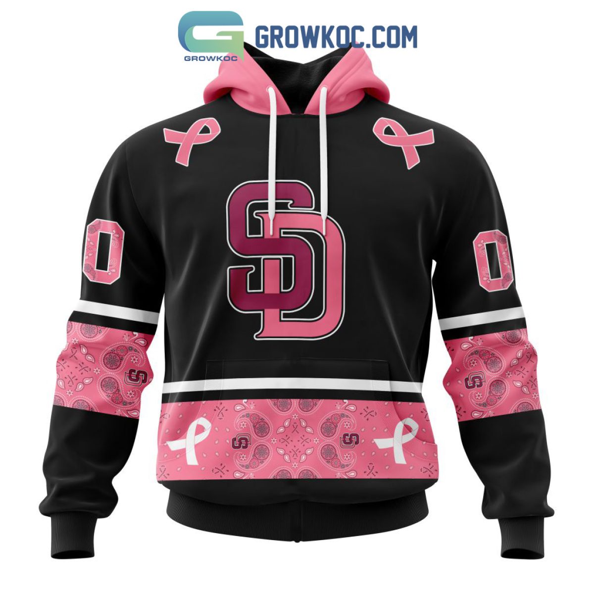 San Diego Padres Mlb Special Design I Pink I Can! Fearless Against Breast  Cancer - Growkoc