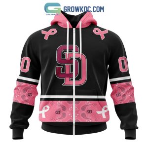 San Diego Padres MLB In Classic Style With Paisley In October We Wear Pink Breast Cancer Hoodie T Shirt