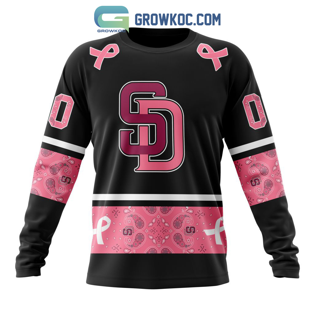 San Diego Padres Mlb Special Design I Pink I Can! Fearless Against Breast  Cancer - Growkoc
