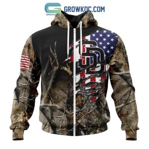San Diego Padres MLB Special Camo Realtree Hunting Hoodie T Shirt