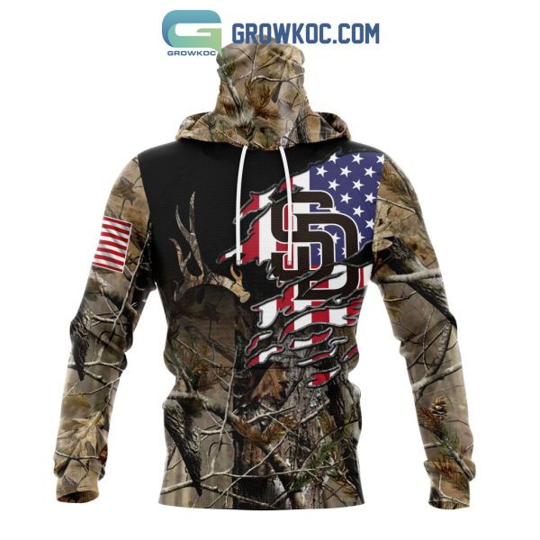 San Diego Padres MLB Special Camo Realtree Hunting Hoodie T Shirt