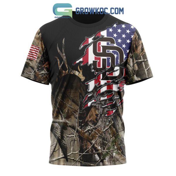 San Diego Padres MLB Special Camo Realtree Hunting Hoodie T Shirt