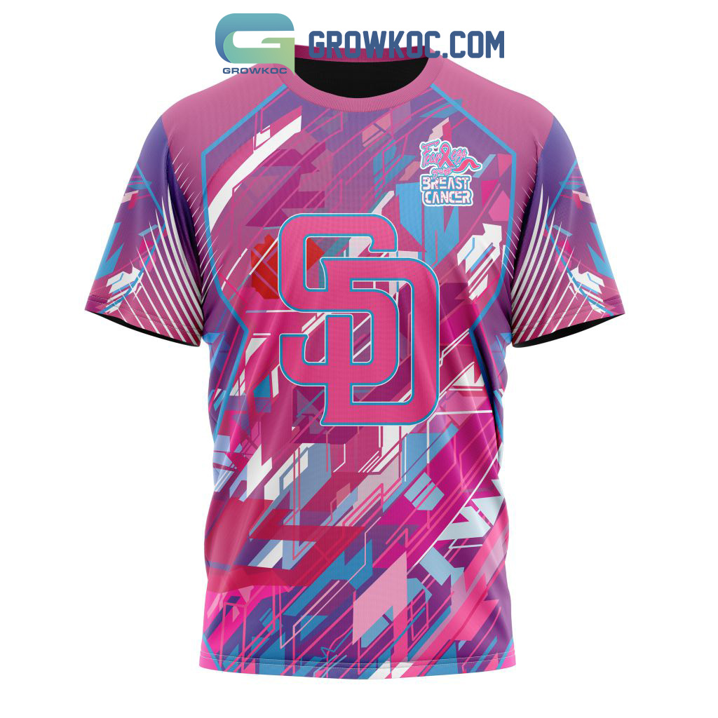 San Diego Padres Mlb Special Design I Pink I Can! Fearless Against Breast  Cancer - Growkoc
