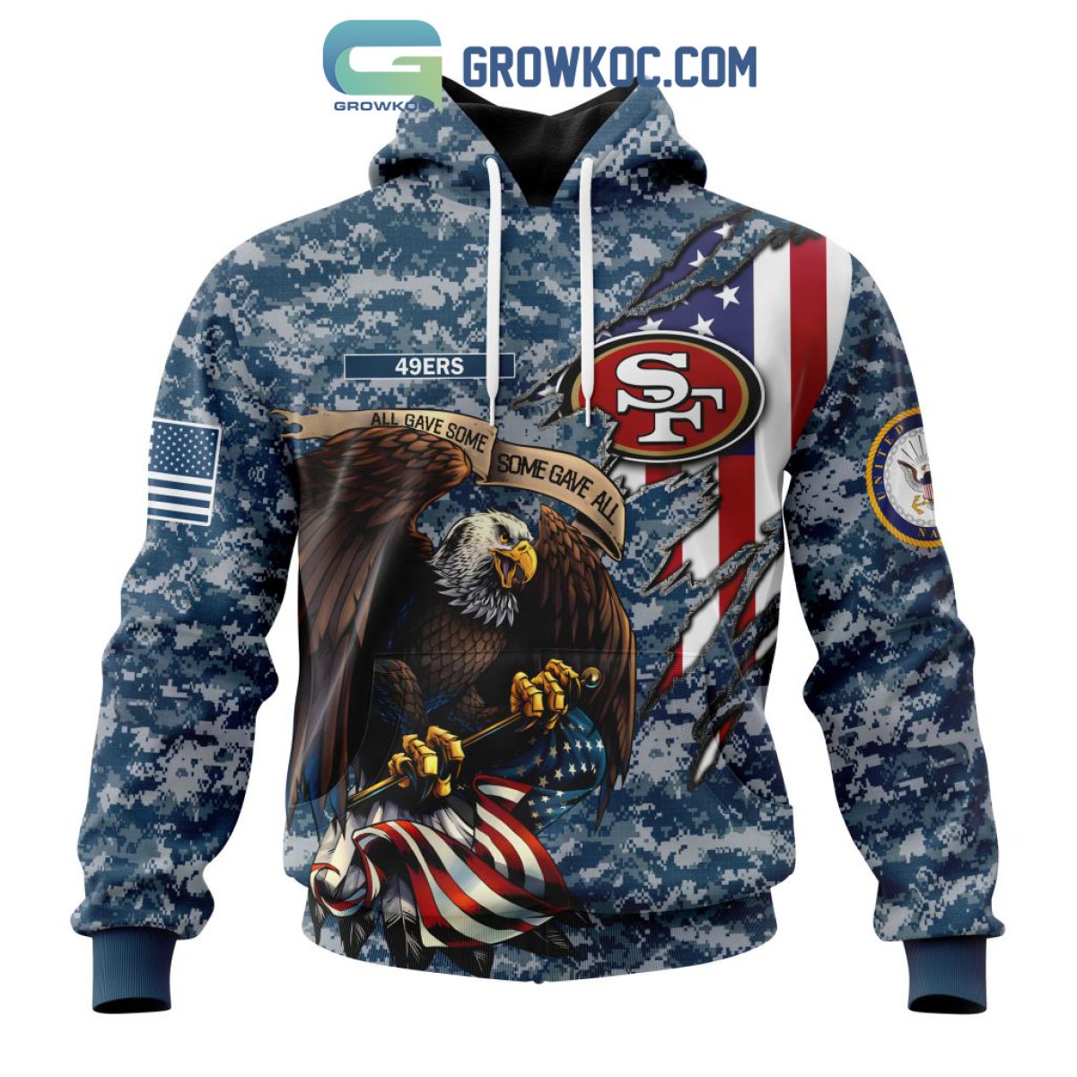 San Francisco 49ers NFL Honor US Navy Veterans All Gave Some Some