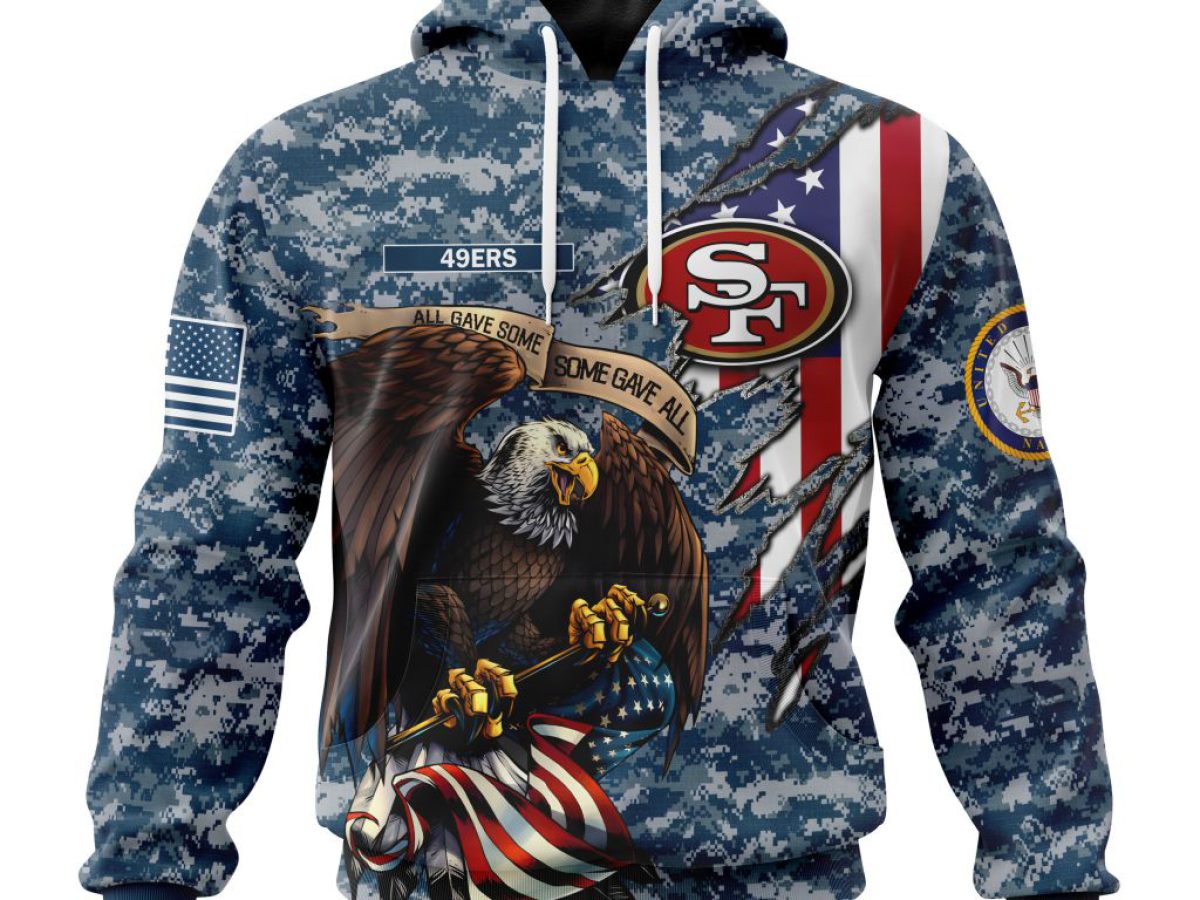 NFL San Francisco 49ers Salute To Service - Honor Veterans And Their  Families 3D Hoodie - Ecomhao Store