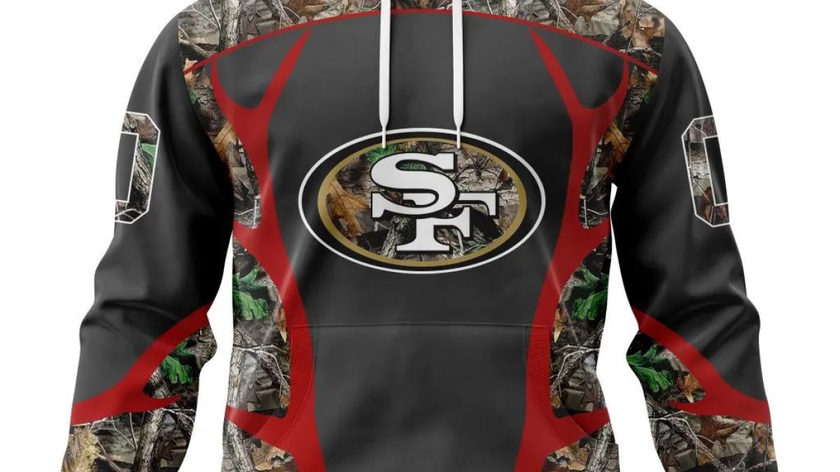 San Francisco 49Ers Logo Camo 3D Hoodie Nfl Jersey 3D Sweatshirt