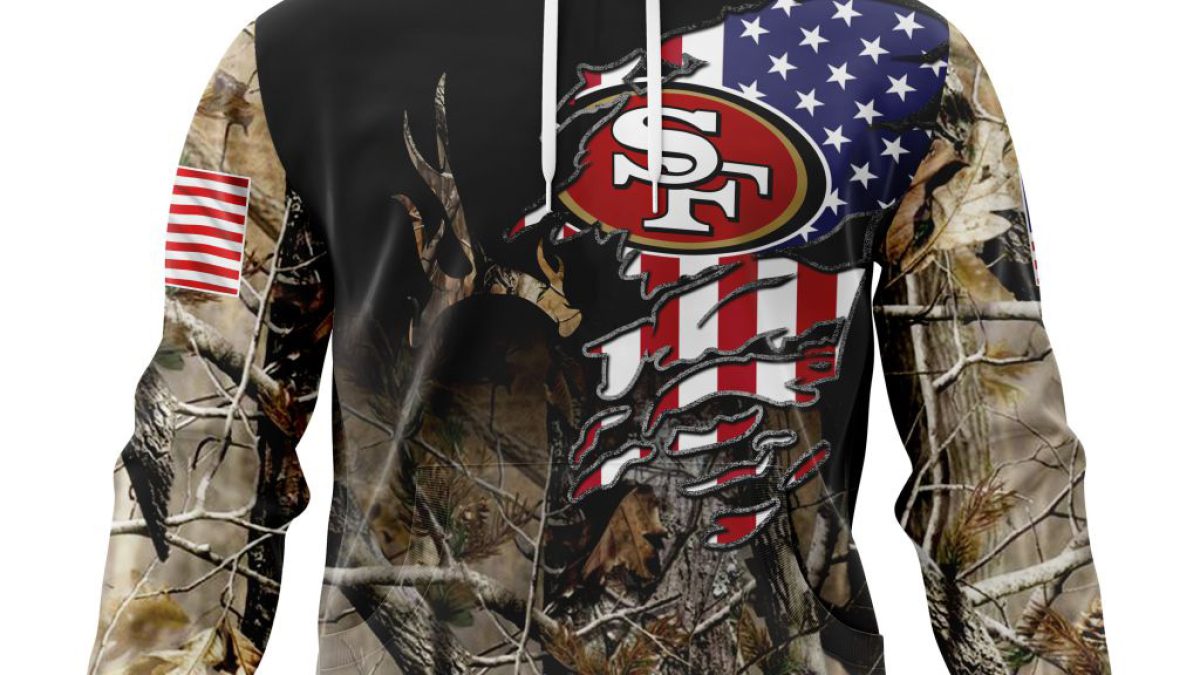 San Francisco 49ers NFL Team Realtree Camo Hunting Hoodie 3D All Over Print