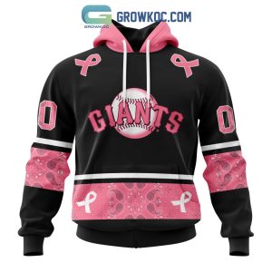 San Francisco Giants MLB In Classic Style With Paisley In October We Wear Pink Breast Cancer Hoodie T Shirt