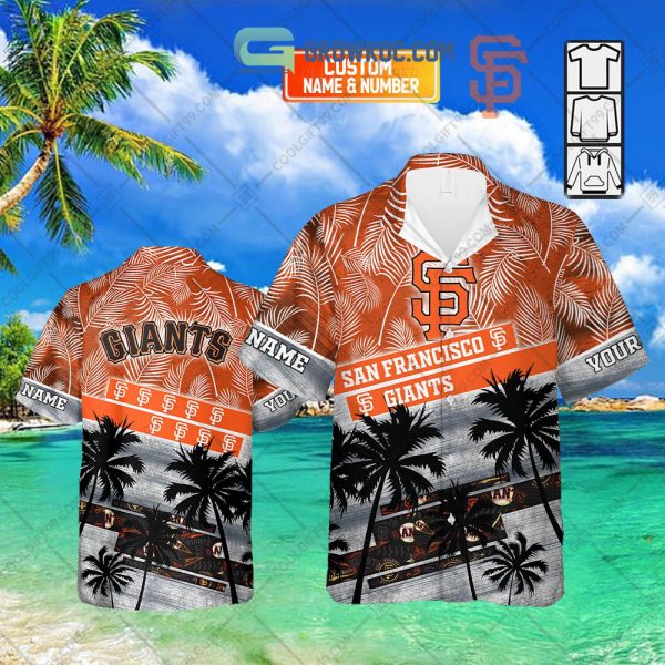 San Francisco Giants MLB Personalized Palm Tree Hawaiian Shirt