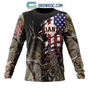 SF Giants City Connect Hoodie 3D USA Flag Camo SF Giants