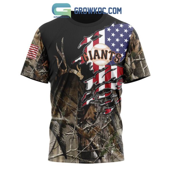 San Francisco Giants MLB Special Camo Realtree Hunting Hoodie T Shirt