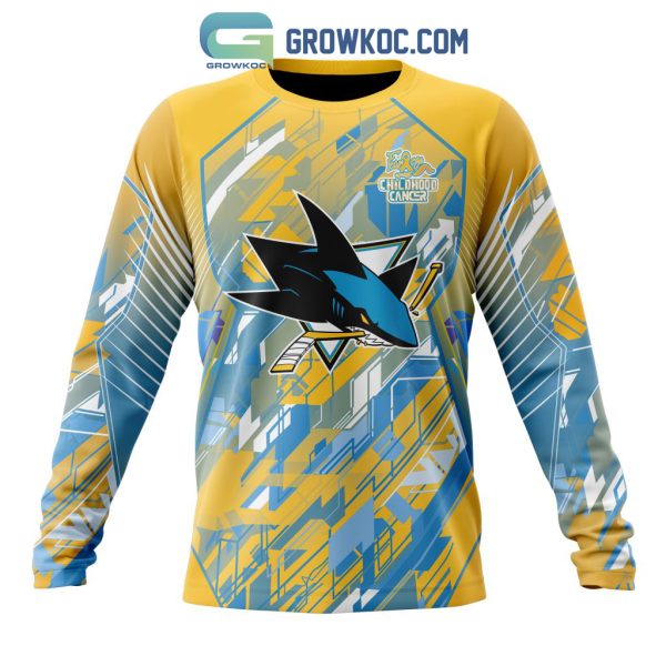 San Jose Sharks NHL Fearless Against Childhood Cancers Hoodie T Shirt