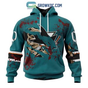 San Jose Sharks NHL Special Design Jersey With Your Ribs For Halloween Hoodie T Shirt