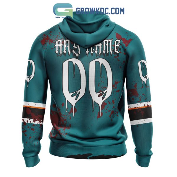 San Jose Sharks NHL Special Design Jersey With Your Ribs For Halloween Hoodie T Shirt