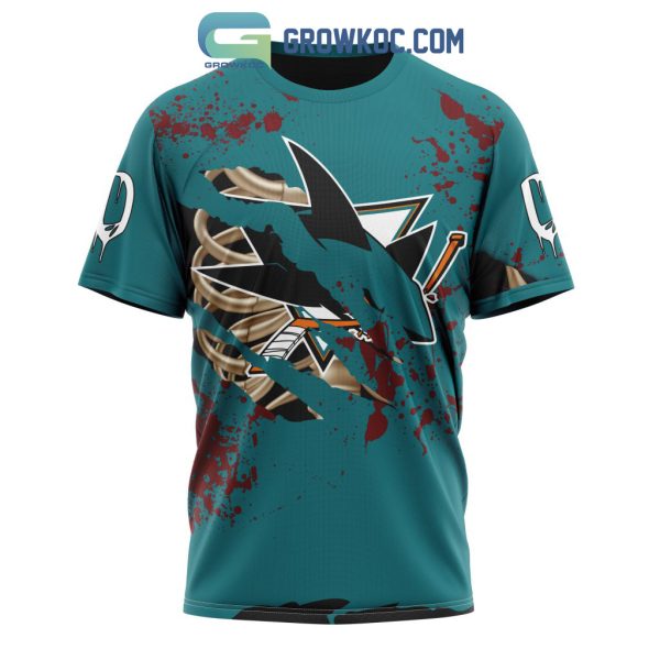 San Jose Sharks NHL Special Design Jersey With Your Ribs For Halloween Hoodie T Shirt