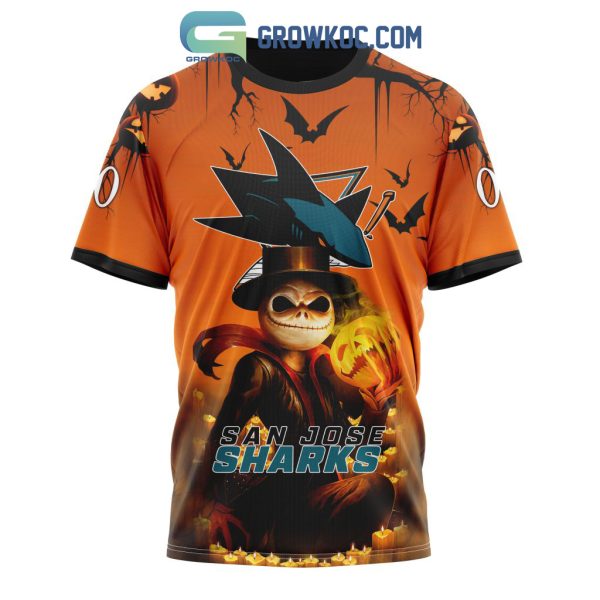 San Jose Sharks NHL Special Jack Skellington Halloween Concepts Hoodie T Shirt