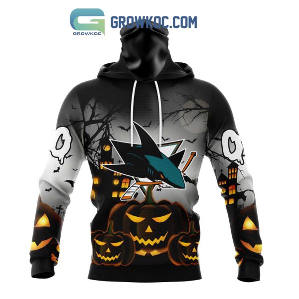 San Jose Sharks NHL Special Pumpkin Halloween Night Hoodie T Shirt