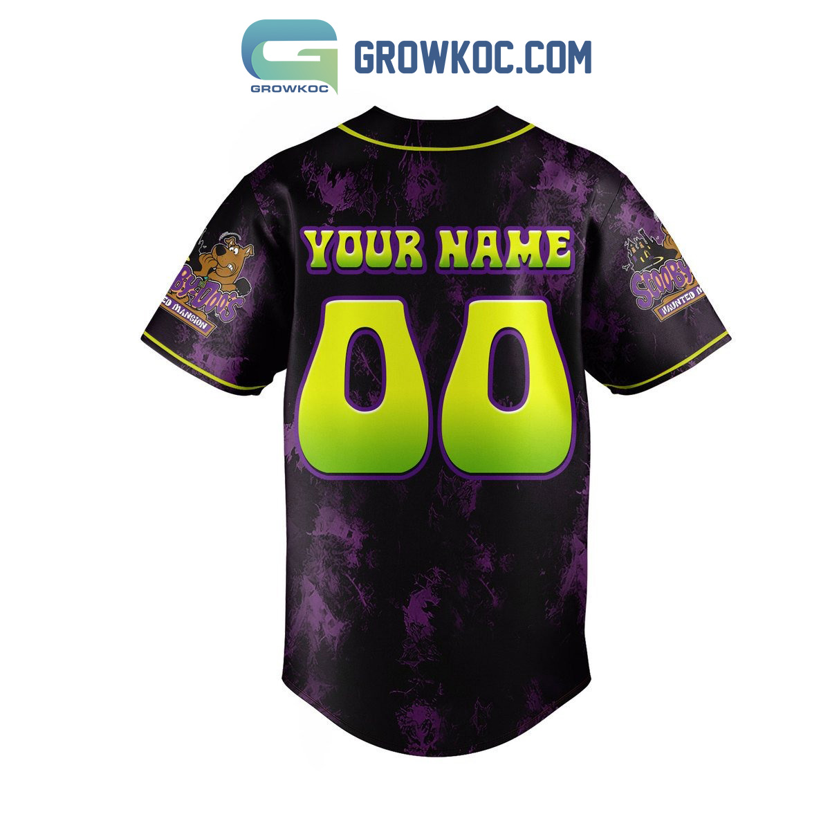 Scooby Doo Escape From The Haunted Mansion Personalized Baseball Jersey