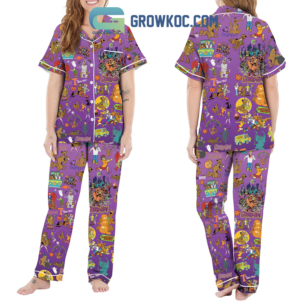 Scooby Doo Spooky Island Trick Or Treat Halloween Pajamas Set