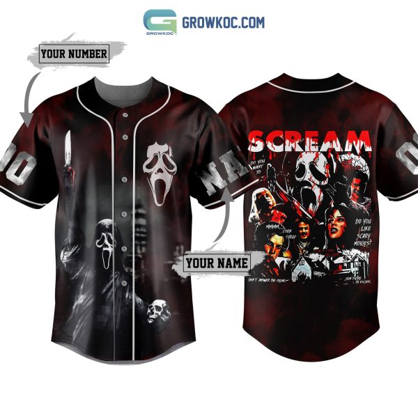 Scream Do You Like Scary Movies Don’t Try To Escape Personalized Baseball Jersey