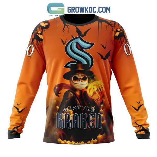 Seattle Kraken NHL Special Jack Skellington Halloween Concepts Hoodie T Shirt