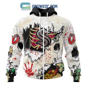 Seattle Kraken NHL Special Zombie Style For Halloween Hoodie T Shirt