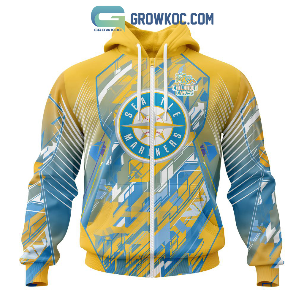 Seattle Mariners MLB Fearless Against Childhood Cancers Hoodie T Shirt -  Growkoc