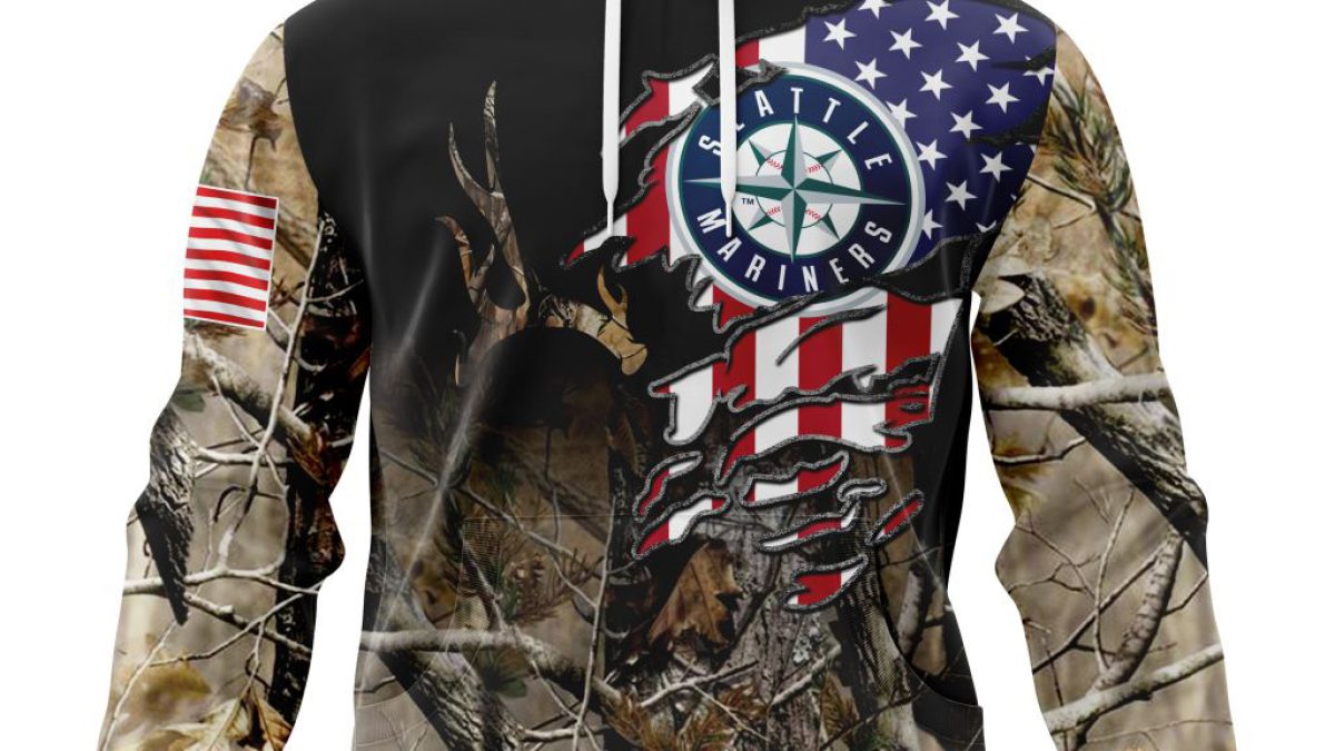 Seattle Mariners MLB Personalized Hunting Camouflage Hoodie T Shirt -  Growkoc