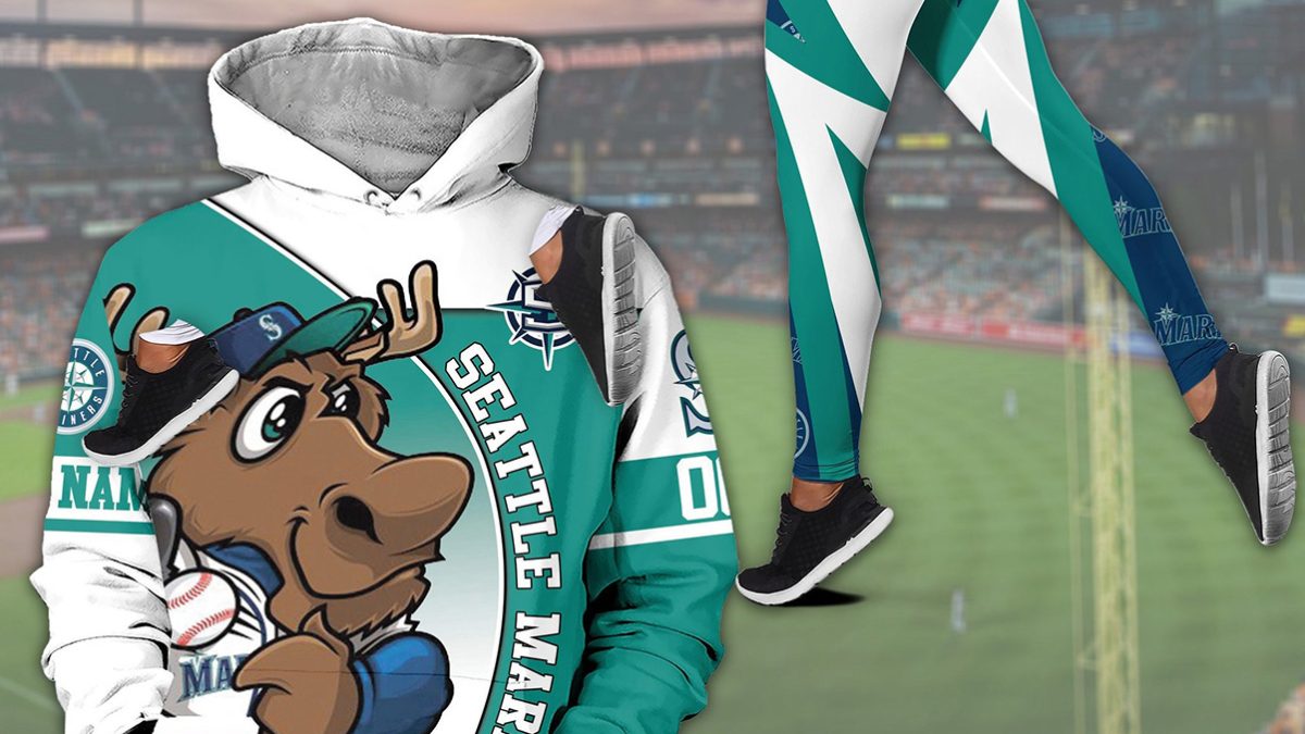 Seattle Mariners Mascot Personalized Hoodie Leggings Set - Growkoc
