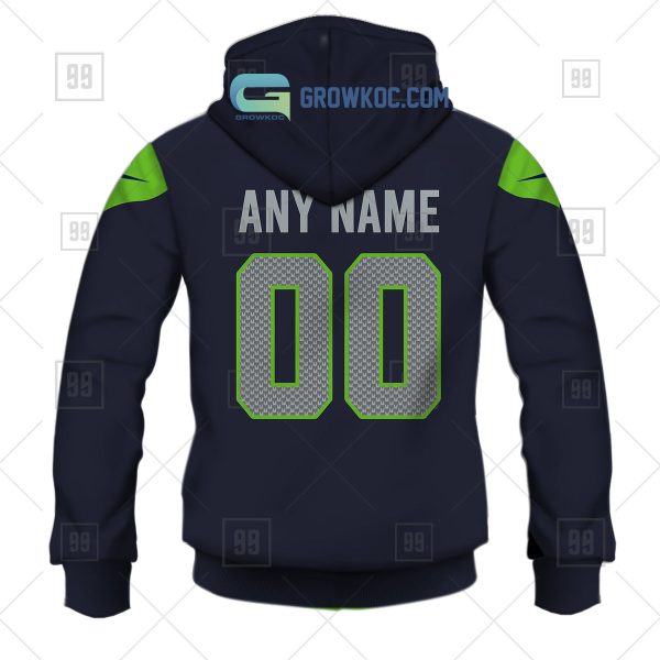 Seattle Seahawks NFL Personalized Home Jersey Hoodie T Shirt